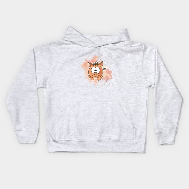 Little piggy Kids Hoodie by Namarqueza